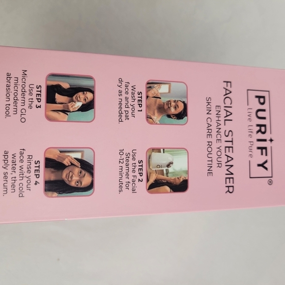 NWT Purify facial steamer and lighted facial exfoliator set - Picture 8 of 9